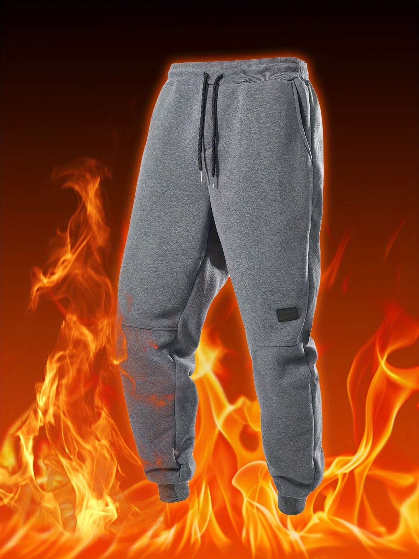 Men's 3pcs Fleece-Lined Athletic Pants Set - Lightweight, Drawstring Waist, Perfect for Fall/Winter Workouts & Casual Wear