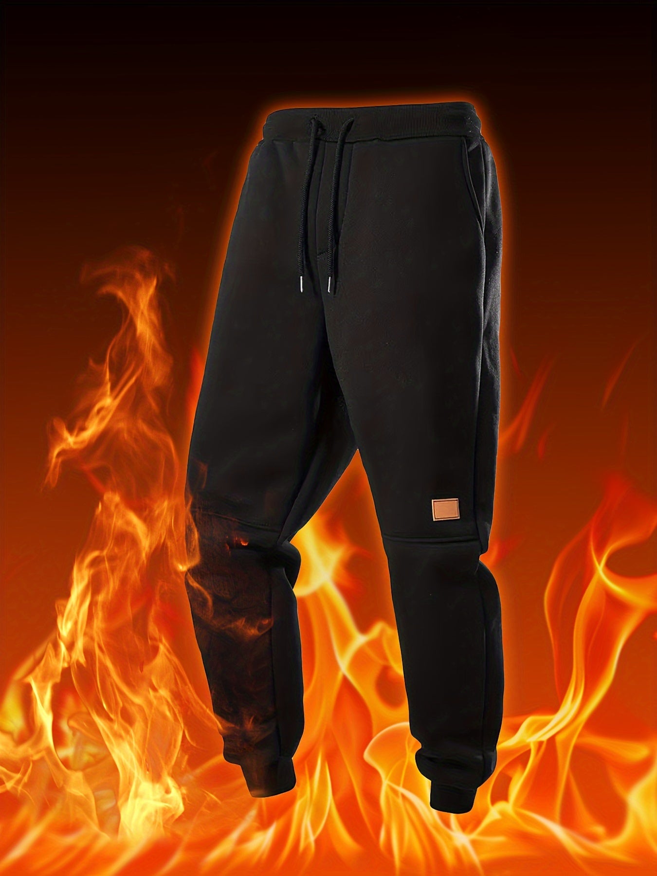 Men's 3pcs Fleece-Lined Athletic Pants Set - Lightweight, Drawstring Waist, Perfect for Fall/Winter Workouts & Casual Wear