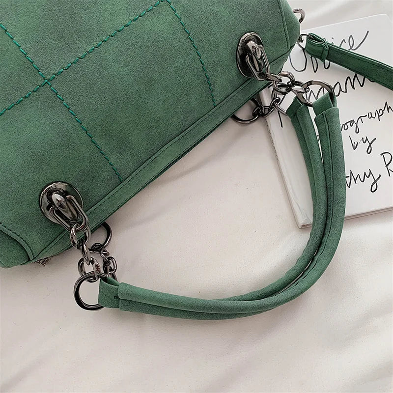 Matte Ladies Handbag Scrub Women's Shoulder Crossbody Bag Female Boston Hand Bag PU Leather Casual Tote Luxury Travel Handbags