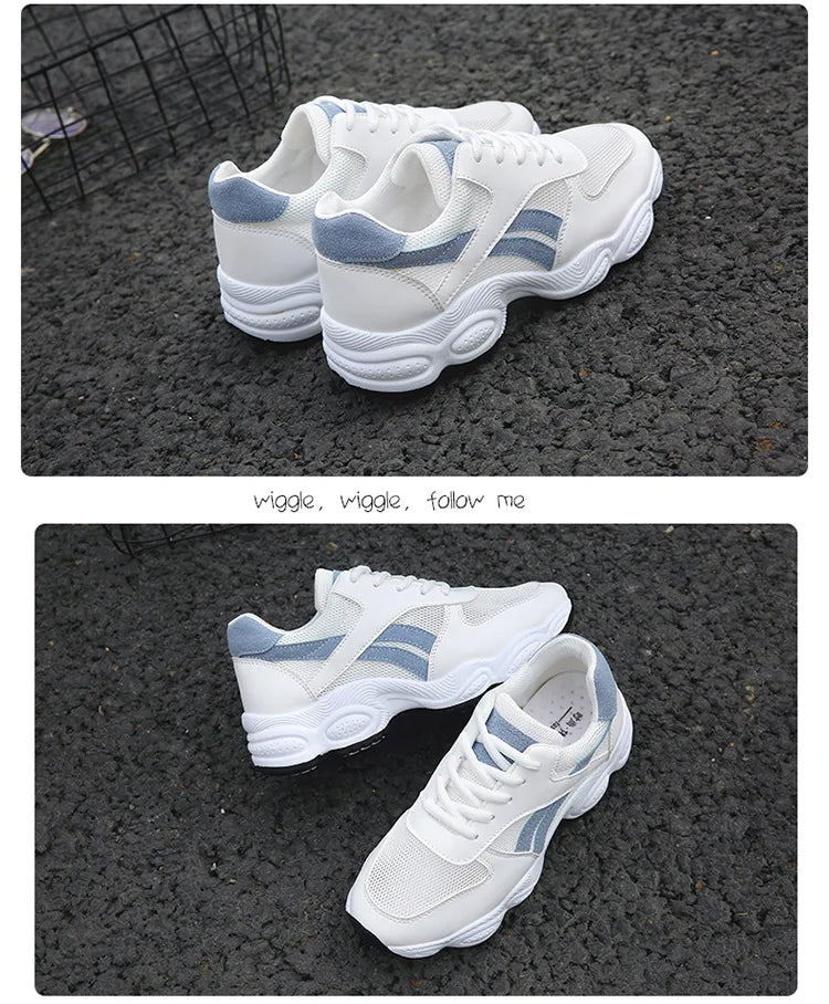 Breathable Sports Shoes Female Students Wild Track Shoes Fitness Net Women Shoes Vogue Table Tennis Shoes Sneakers