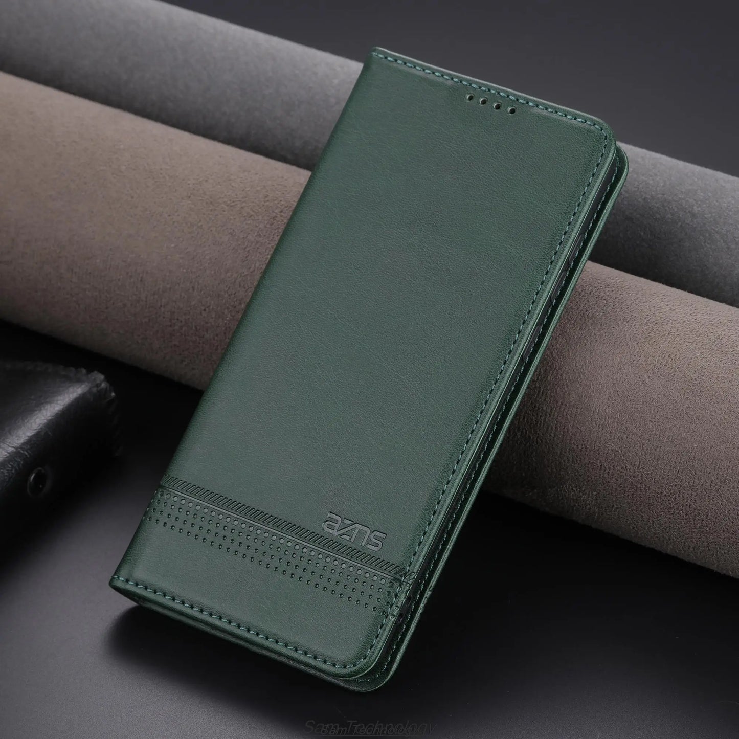 Deluxe Magnetic Adsorption Leather Fitted Case for Huawei P60 / Huawei P60 Pro Flip Cover Protective Case Capa Fundas Coque