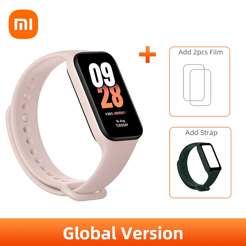 New Global Version Xiaomi Smart Band 8 Active1.47" LCD Display Bluetooth 5ATM Waterproof Heart Rate Monitor 50+ Sport Modes