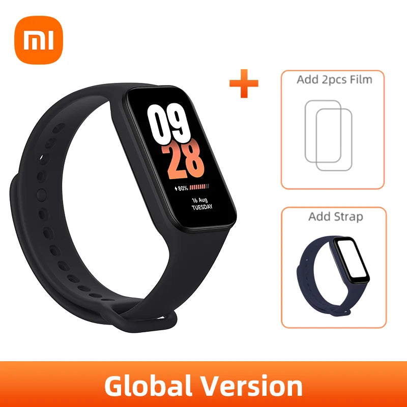 New Global Version Xiaomi Smart Band 8 Active1.47" LCD Display Bluetooth 5ATM Waterproof Heart Rate Monitor 50+ Sport Modes