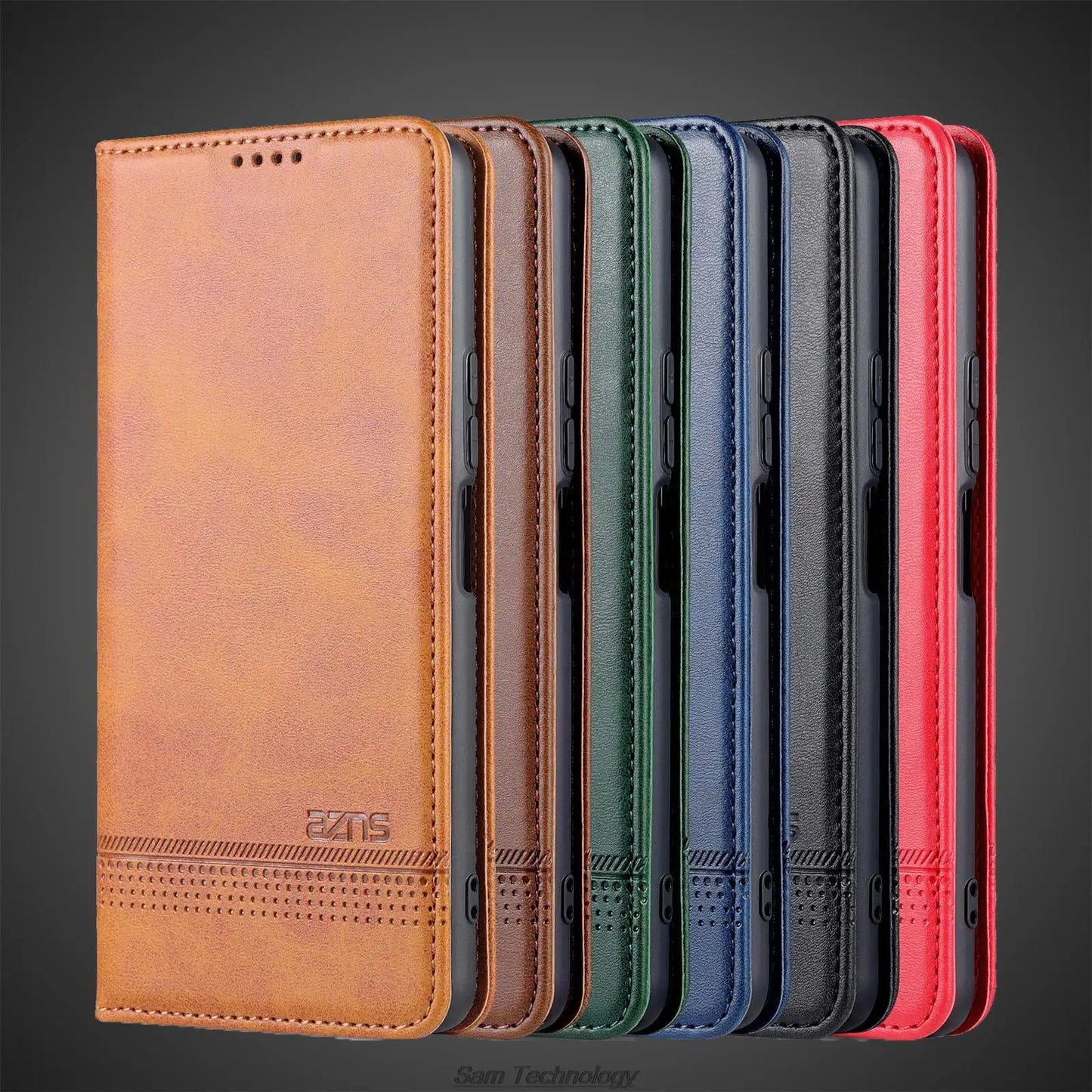 Deluxe Magnetic Adsorption Leather Fitted Case for Huawei P60 / Huawei P60 Pro Flip Cover Protective Case Capa Fundas Coque