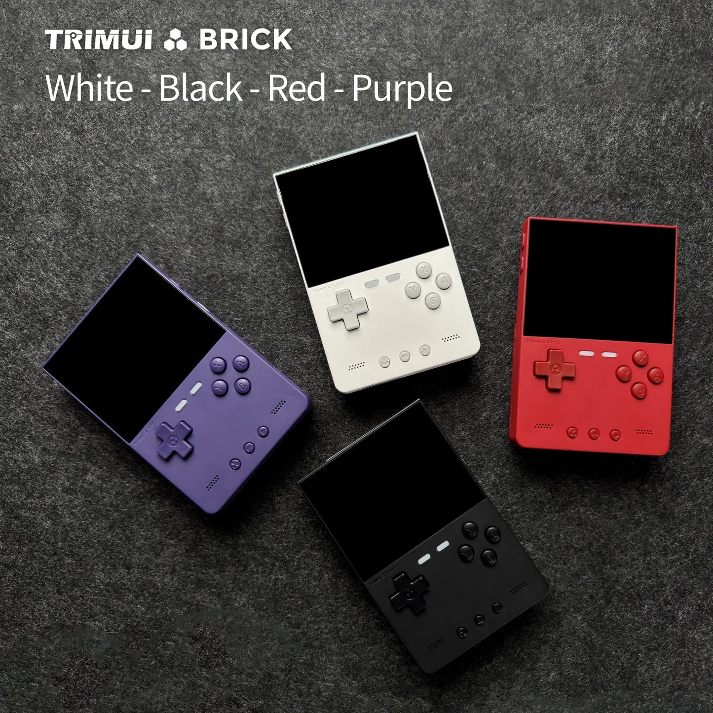 TRIMUI BRICK Handheld Game Console 3.2'' IPS Screen Linux System Trimui UI Metal Back Panel Key LED Lighting Free Keycap Gifts