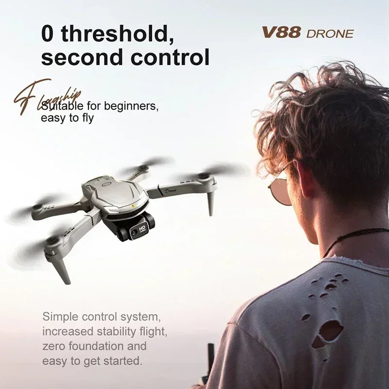 For Xiaomi New V88 Drone 8K Professional HD Aerial Photography 5G GPS Remote Control Aircraft HD Dual Camera Quadcopter Toy UAV