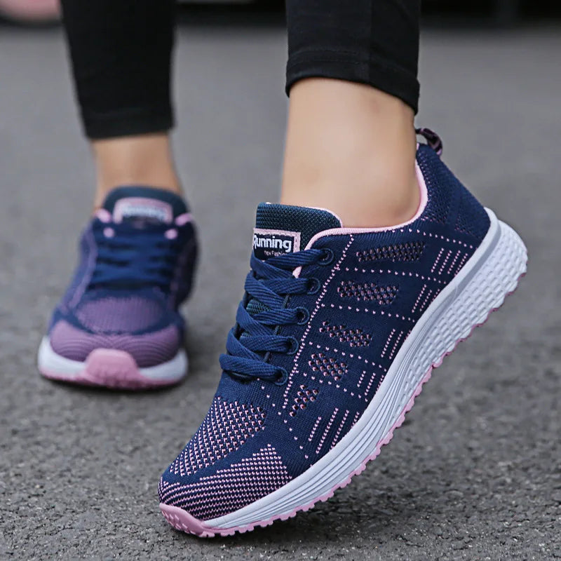 Women Running Shoes Lightweight Anti-slip Female Sports Shoe Outdoor Soft Men Sneaker Lace Up Fashion Next% Flyease Tenis zapati