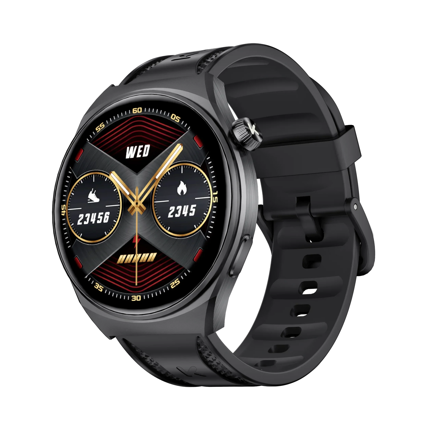 KUMI GW6 1.43" AMOLED screen Bluetooth call IP68 Waterproof NFC 100+ Sport Heart Rate Blood Pressure Oxygen Monitor smart watch