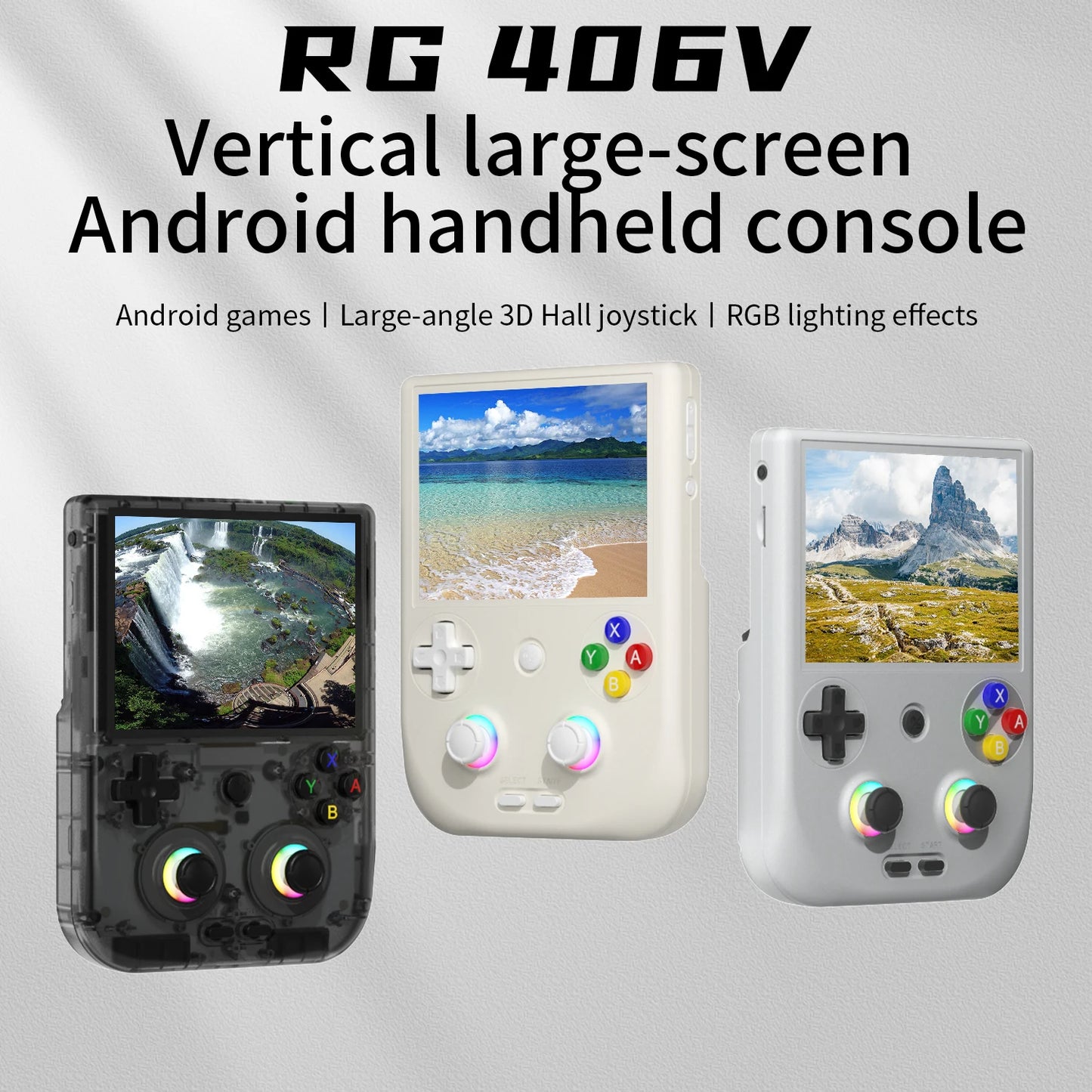 ANBERNIC RG 406V Handheld Game Console 4" IPS Multi-touch Screen Android13 RG406V Retro Video Games Support 1080p DP FOTA Update