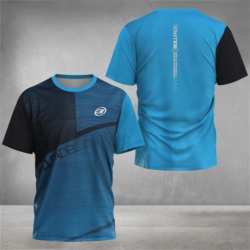 Cool Padel Breathable Short Sleeve Fitness Series Summer Quick Dry Short Sleeve Street Men's Top New Padel Sports T-Shirt