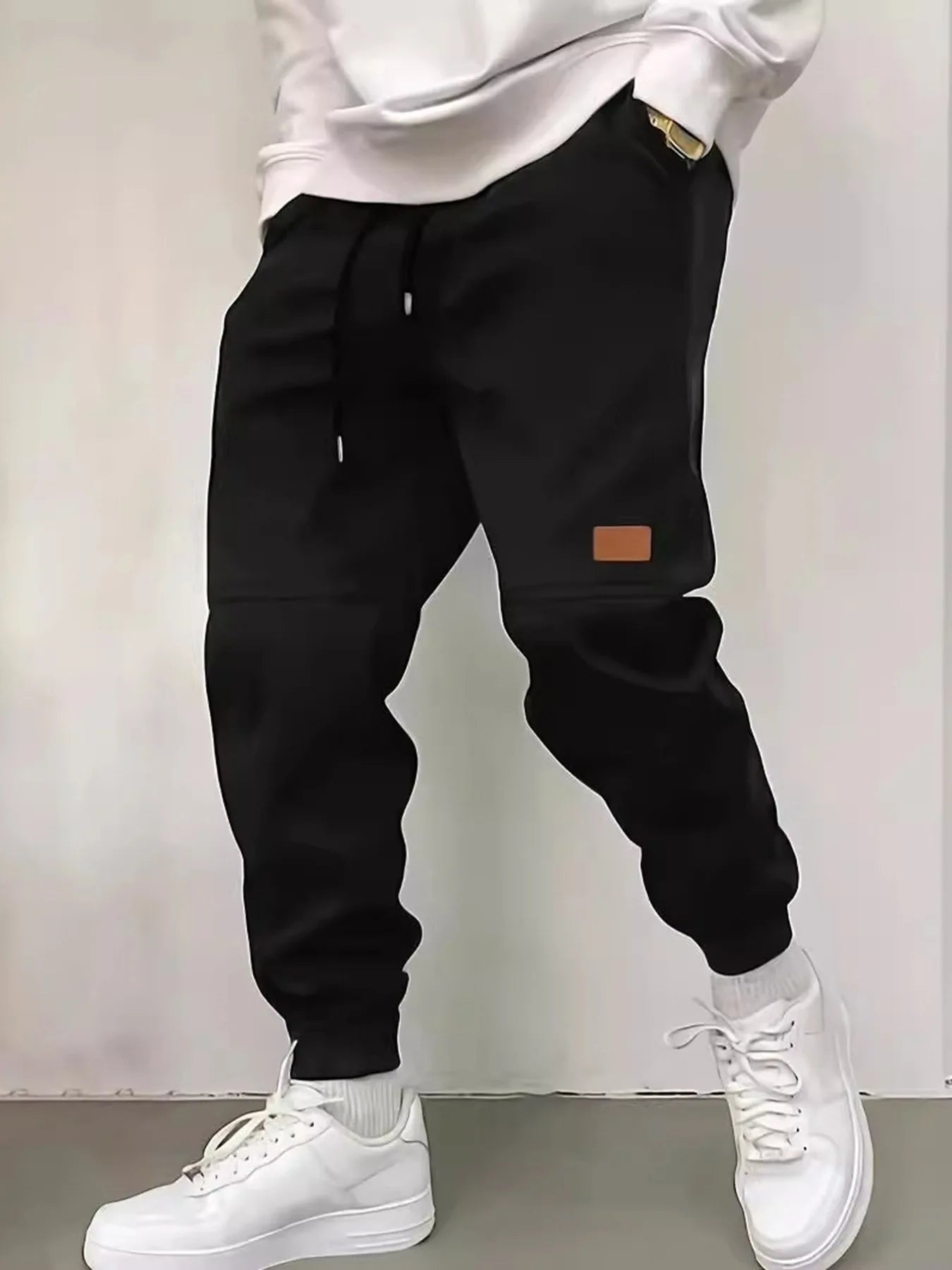 Men's Pants Men's Classic Retro Solid Color Ankle Pants High Street Trendy Brand Casual And Comfortable Pants Men's Bottom Pant