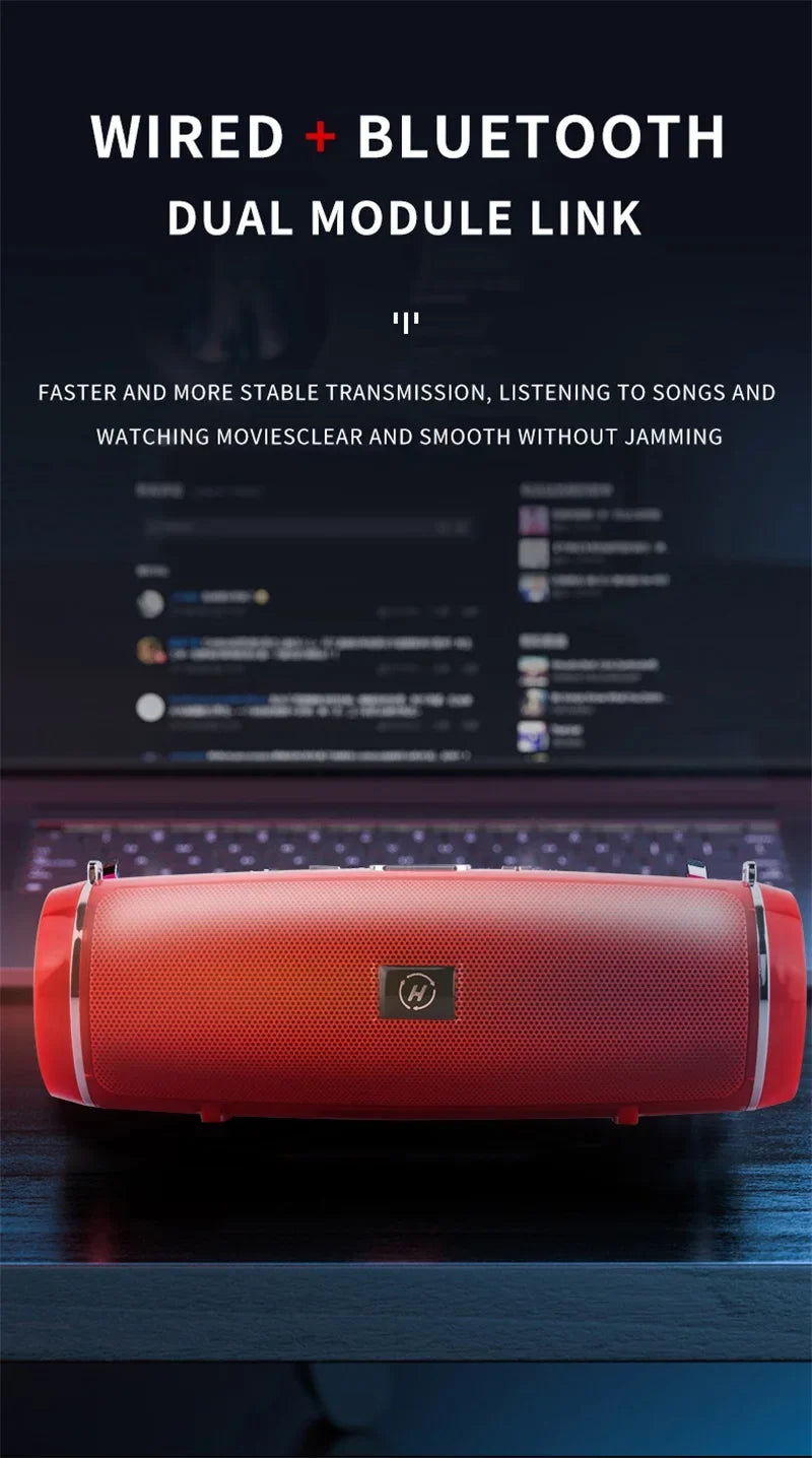 Xiaomi High Quality High-power Bluetooth Speaker Portable Bass Outdoor Wireless Audio 3D Surround 200W Bluetooth Speaker Tws/FM