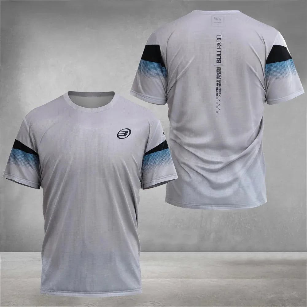 Cool Padel Breathable Short Sleeve Fitness Series Summer Quick Dry Short Sleeve Street Men's Top New Padel Sports T-Shirt