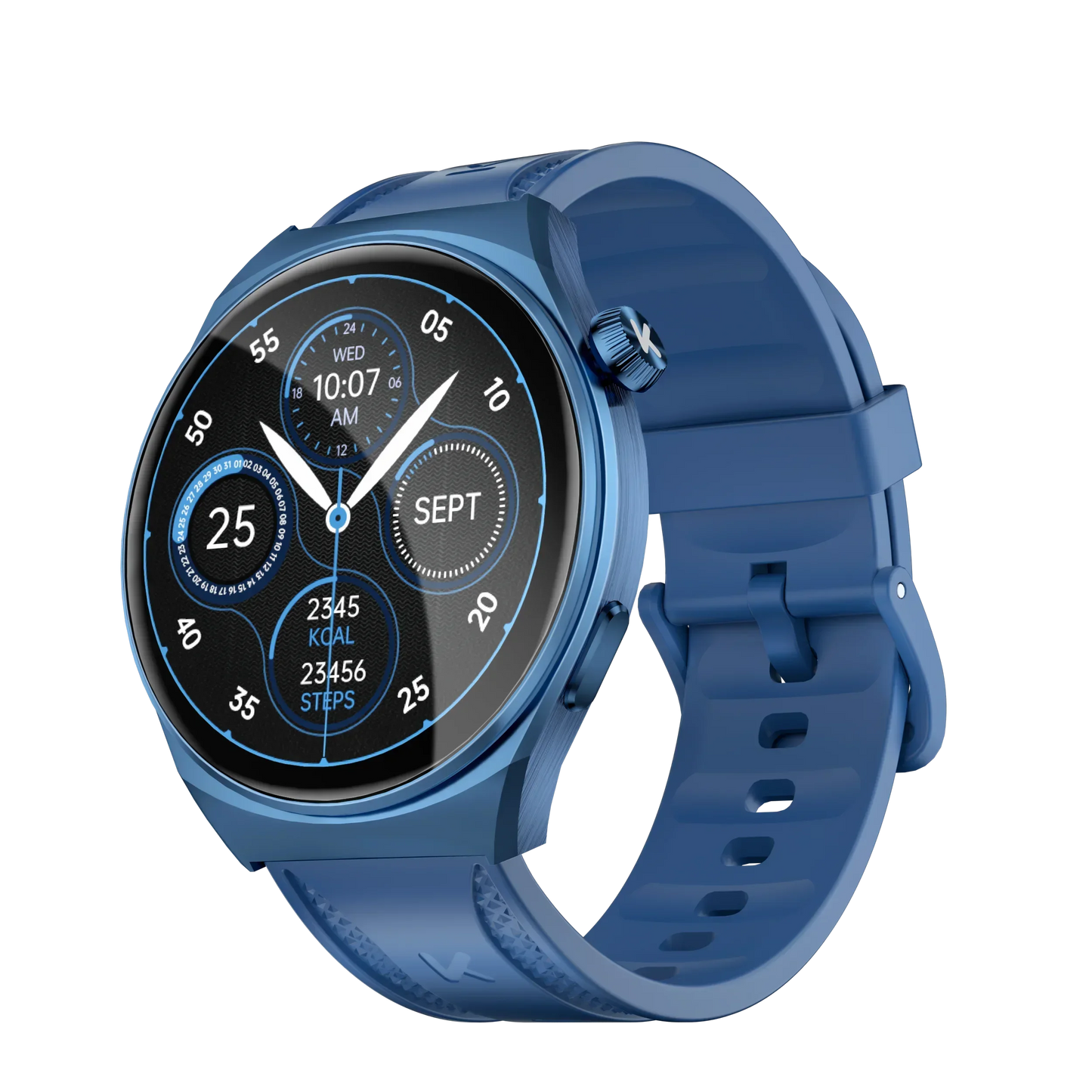 KUMI GW6 1.43" AMOLED screen Bluetooth call IP68 Waterproof NFC 100+ Sport Heart Rate Blood Pressure Oxygen Monitor smart watch