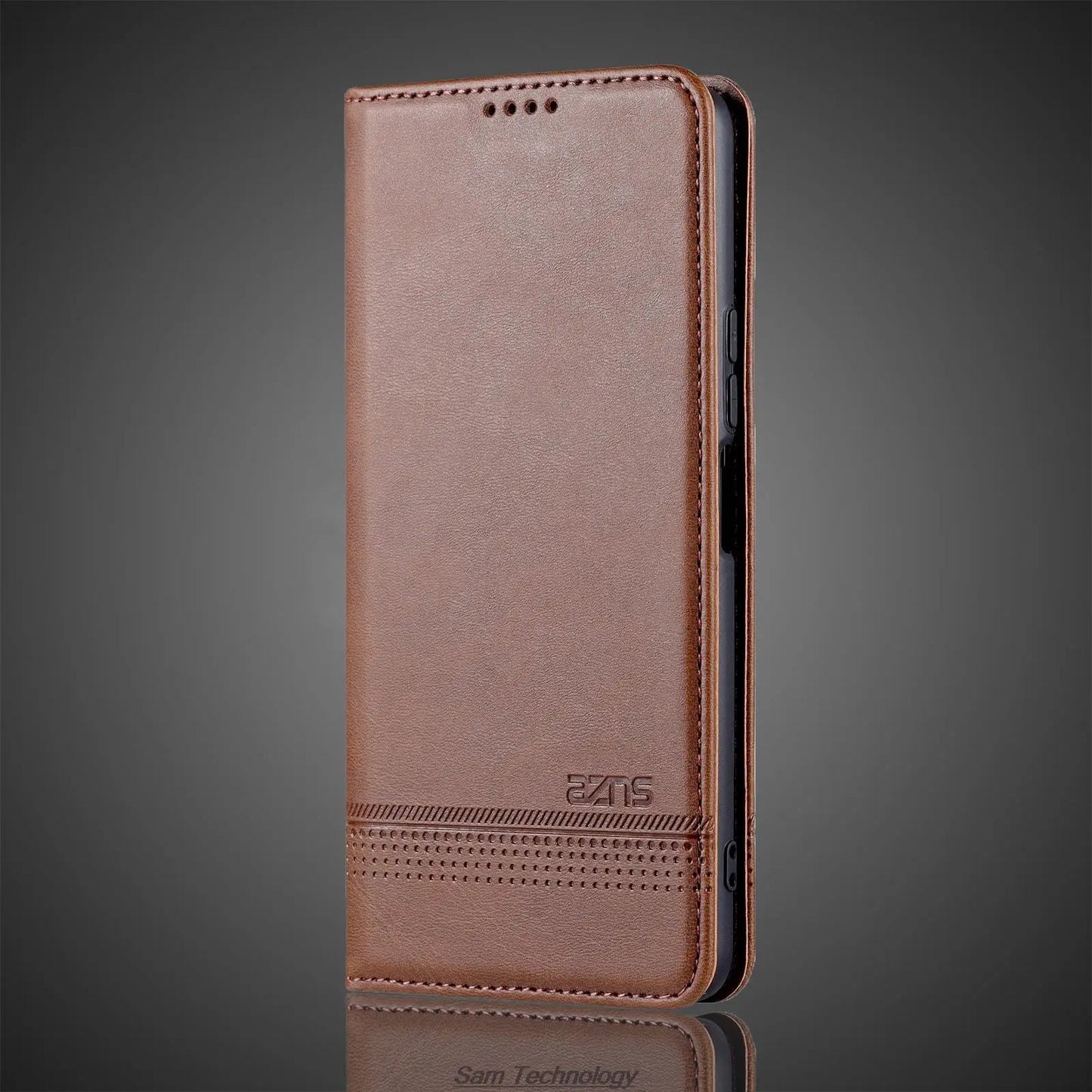 Deluxe Magnetic Adsorption Leather Fitted Case for Huawei P60 / Huawei P60 Pro Flip Cover Protective Case Capa Fundas Coque