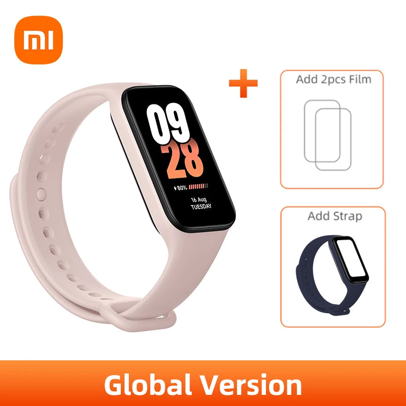 New Global Version Xiaomi Smart Band 8 Active1.47" LCD Display Bluetooth 5ATM Waterproof Heart Rate Monitor 50+ Sport Modes