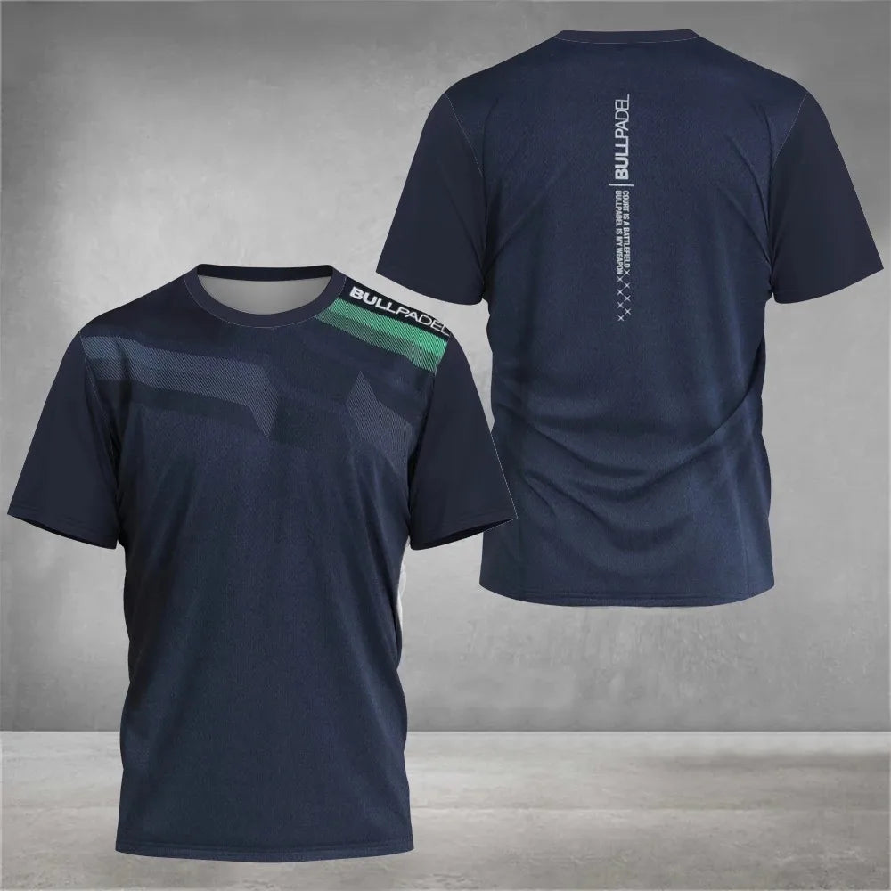 Cool Padel Breathable Short Sleeve Fitness Series Summer Quick Dry Short Sleeve Street Men's Top New Padel Sports T-Shirt