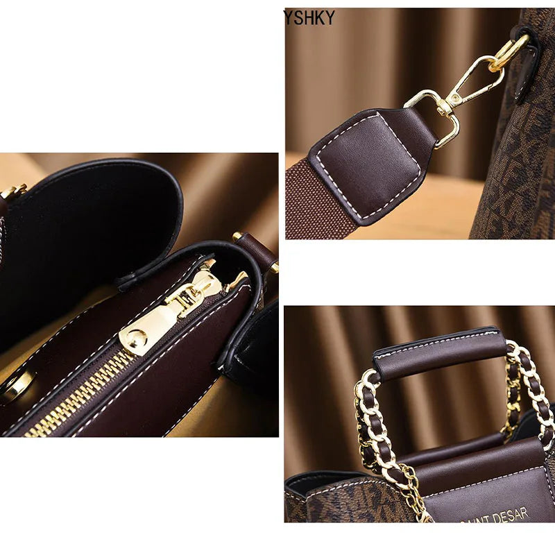 New Women bag handbags for women 2025 sac de luxe femme Shoulder bag Women's branded bags Handbag women's leather handbag