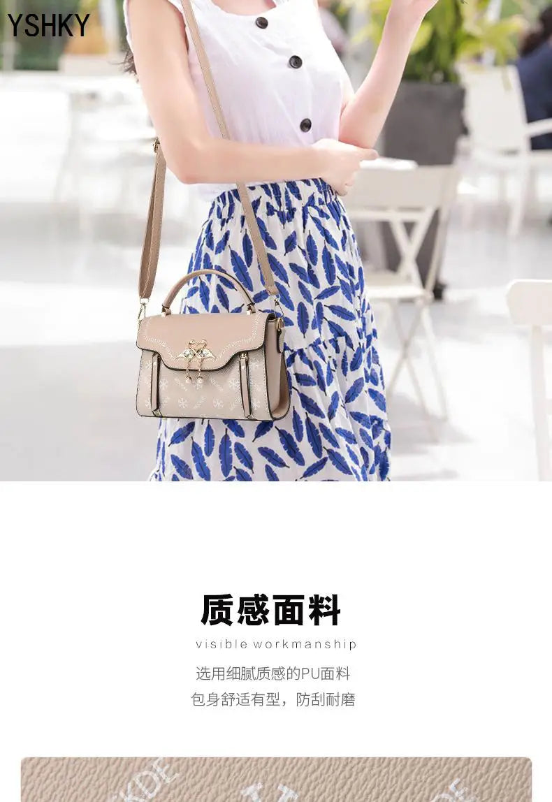 New Woman shoulder bag Large capacity Handbag for Women Crossbody bag pattern PU Portable bucket bag ladies messenger bags