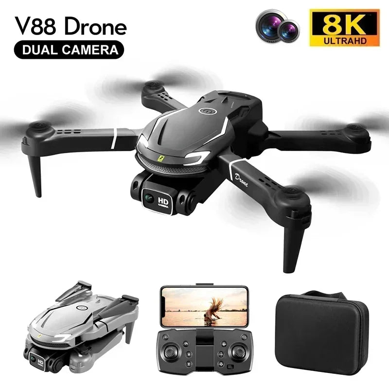 For Xiaomi New V88 Drone 8K Professional HD Aerial Photography 5G GPS Remote Control Aircraft HD Dual Camera Quadcopter Toy UAV