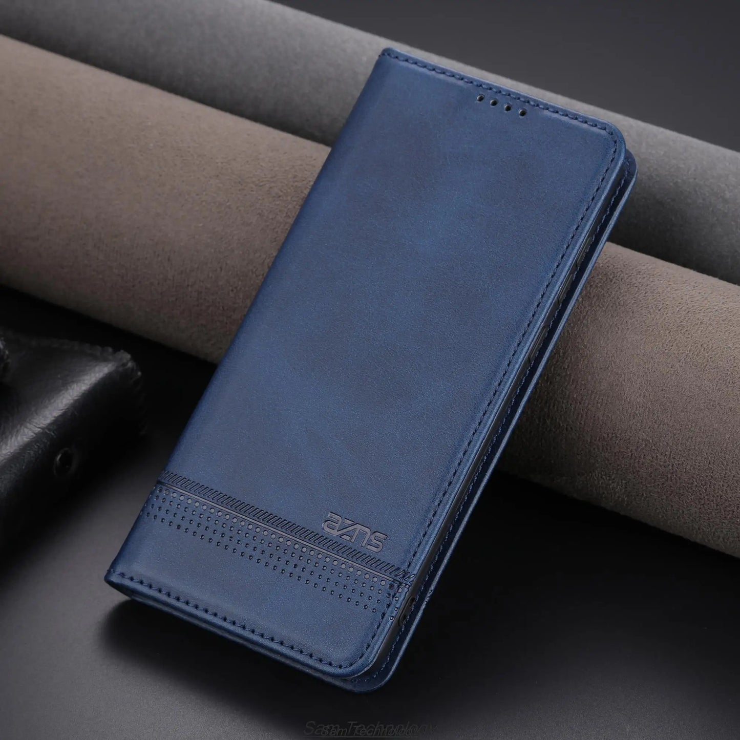 Deluxe Magnetic Adsorption Leather Fitted Case for Huawei P60 / Huawei P60 Pro Flip Cover Protective Case Capa Fundas Coque