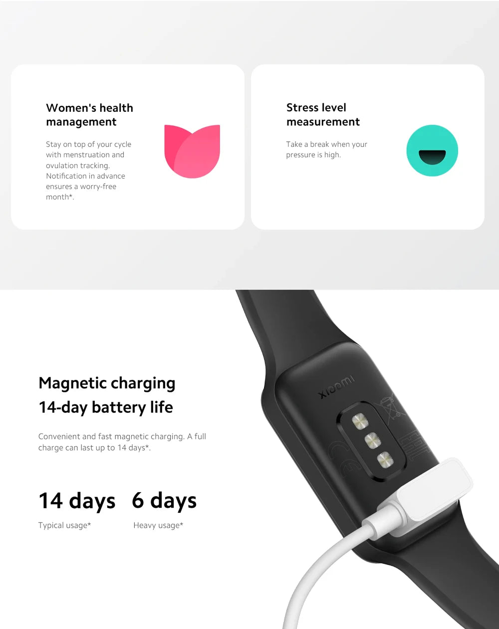 New Global Version Xiaomi Smart Band 8 Active1.47" LCD Display Bluetooth 5ATM Waterproof Heart Rate Monitor 50+ Sport Modes