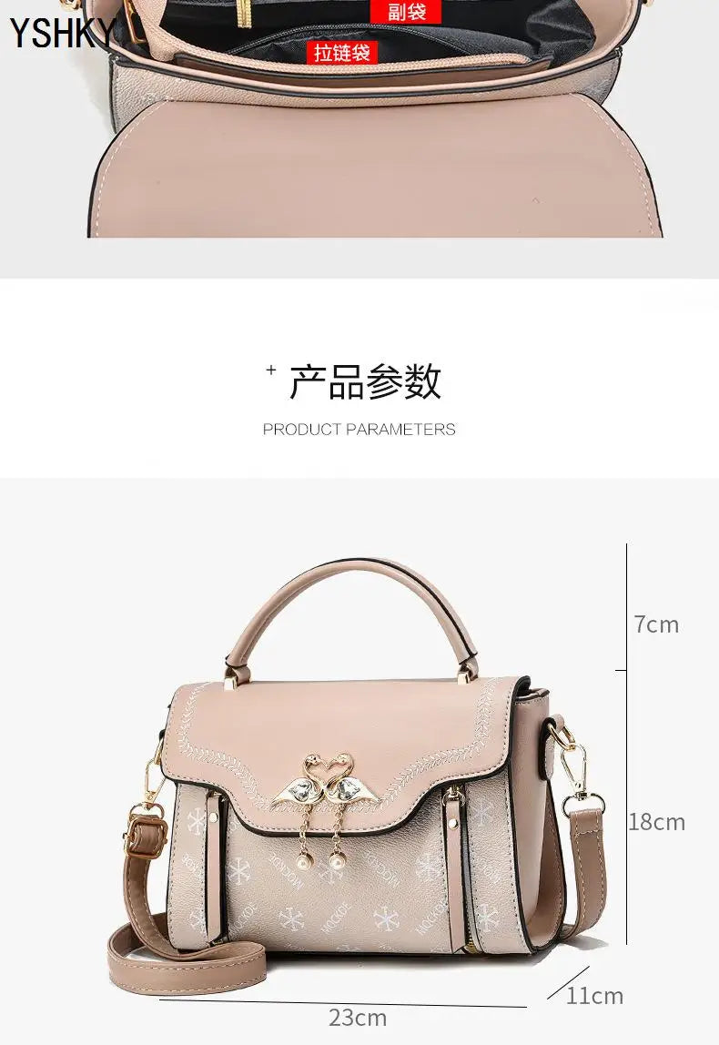 New Woman shoulder bag Large capacity Handbag for Women Crossbody bag pattern PU Portable bucket bag ladies messenger bags