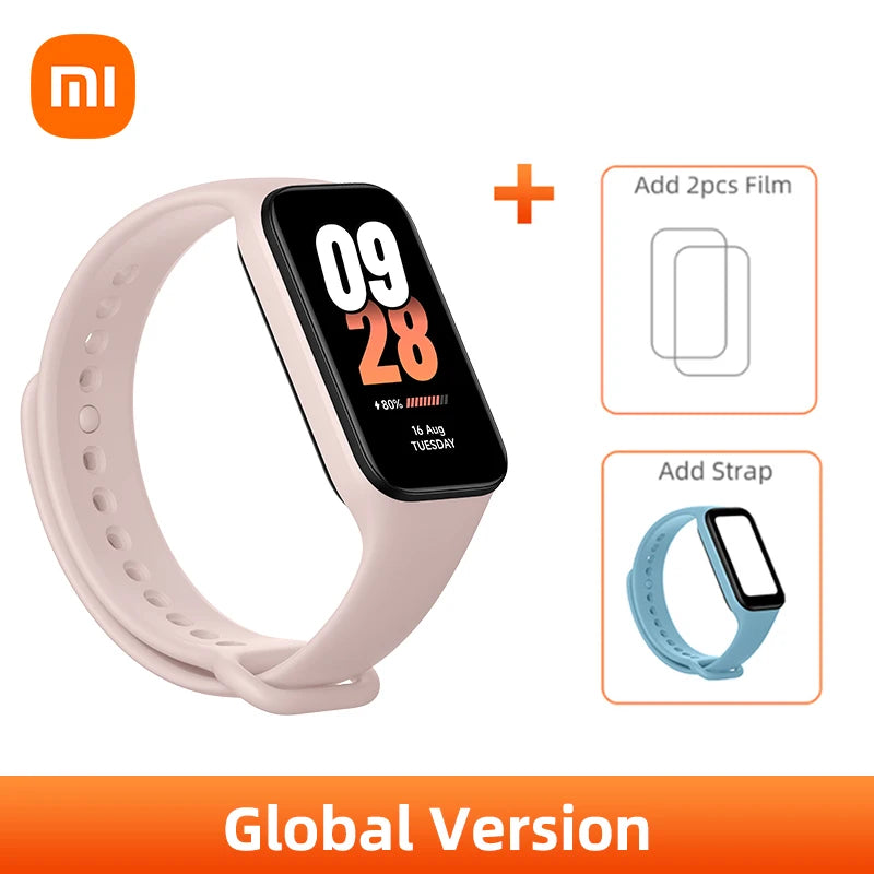 New Global Version Xiaomi Smart Band 8 Active1.47" LCD Display Bluetooth 5ATM Waterproof Heart Rate Monitor 50+ Sport Modes