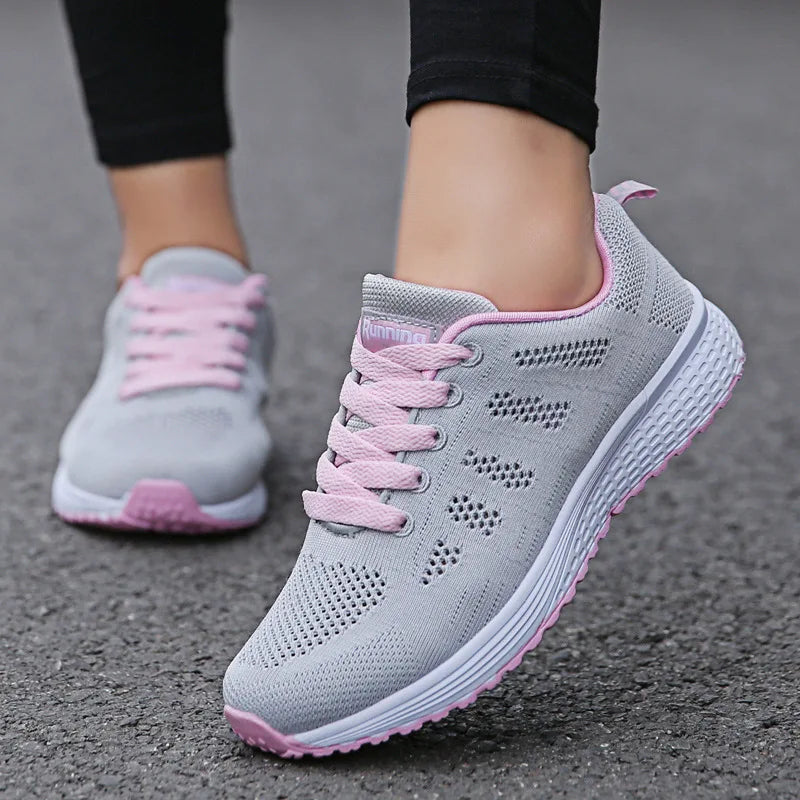 Women Running Shoes Lightweight Anti-slip Female Sports Shoe Outdoor Soft Men Sneaker Lace Up Fashion Next% Flyease Tenis zapati