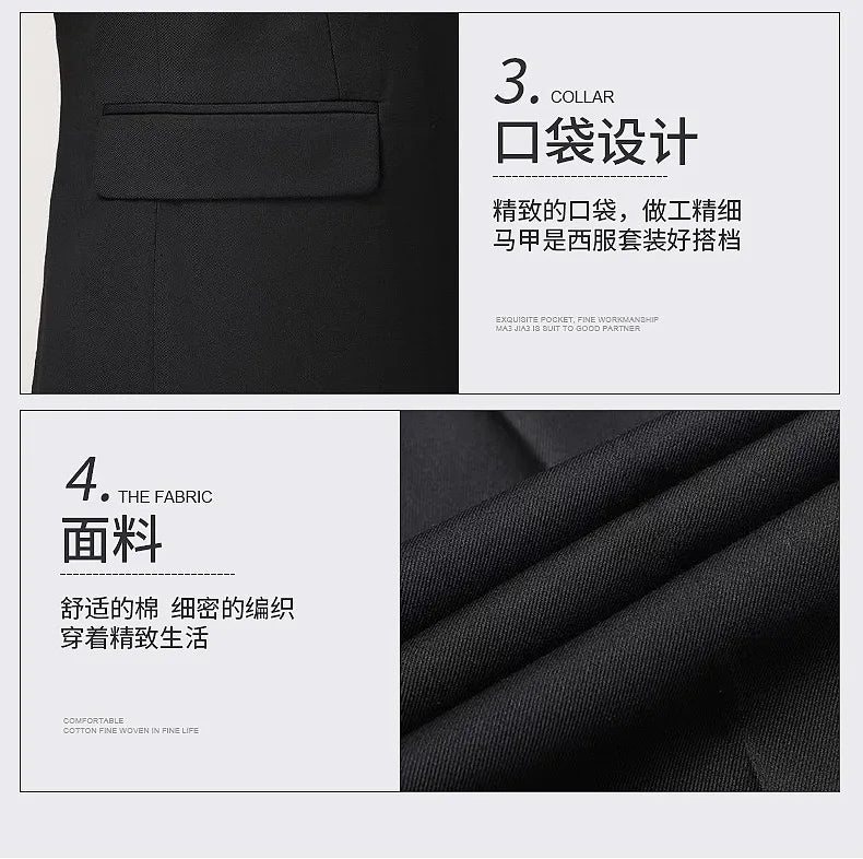 High End Brand Men's Fashion Business Slim Solid Color Professional Suit Wedding Groom Best Man Suit (Blazer+pants) Ropa Hombre