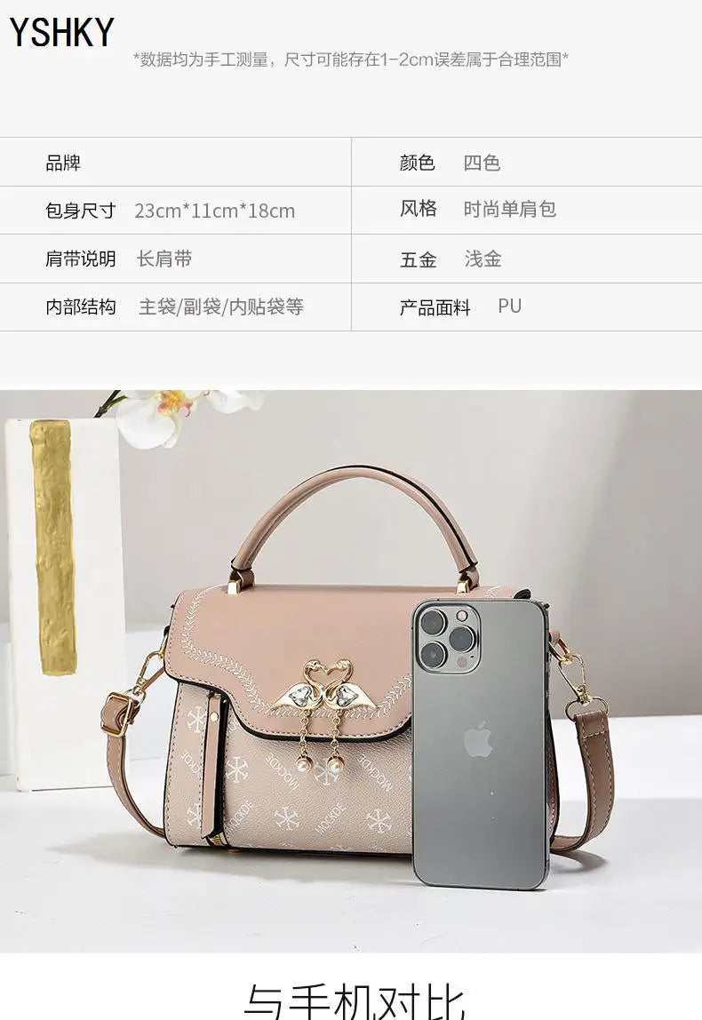 New Woman shoulder bag Large capacity Handbag for Women Crossbody bag pattern PU Portable bucket bag ladies messenger bags