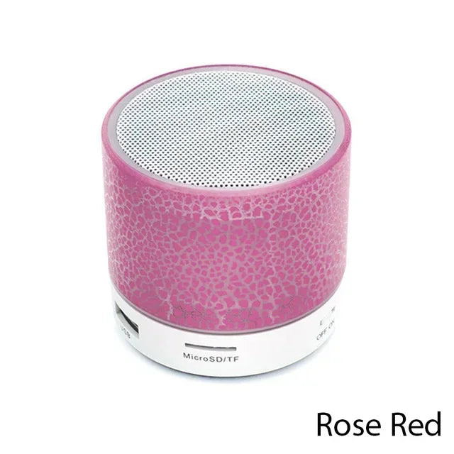 New Bluetooth Mini Speaker Wireless Speaker Colorful LED TF Card USB Subwoofer Portable MP3 Music Sound Column For PC Phone