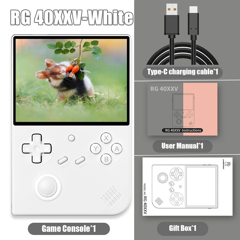 ANBERNIC RG 40XXV 64 Bit Linux Retro Handheld Game Console 4.0'' IPS Screen Supports 5G WiFi Bluetooth HD-Support Output RG40XXV