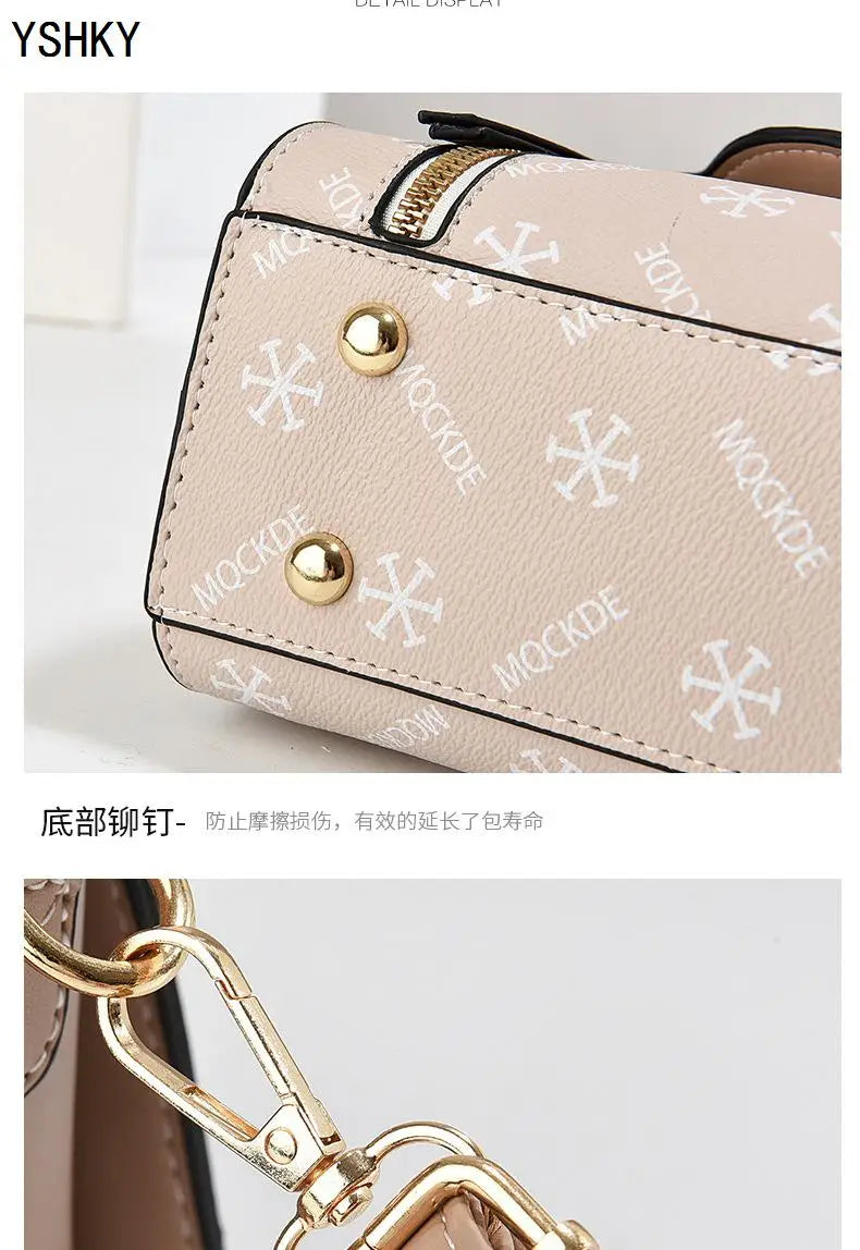 New Woman shoulder bag Large capacity Handbag for Women Crossbody bag pattern PU Portable bucket bag ladies messenger bags