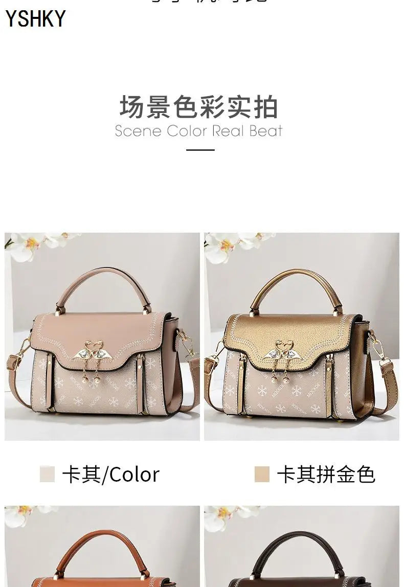 New Woman shoulder bag Large capacity Handbag for Women Crossbody bag pattern PU Portable bucket bag ladies messenger bags