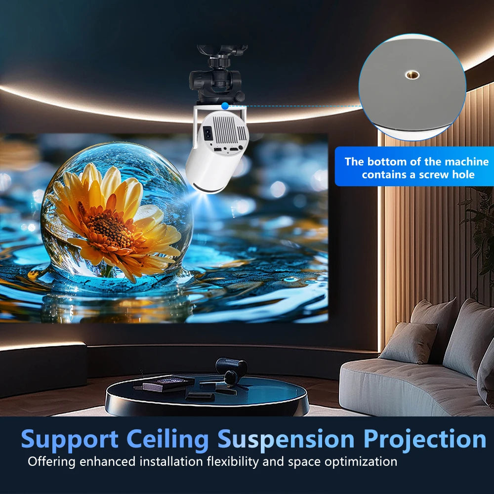 Magcubic Projector 4K Android 11 HY300 Pro Wifi6 260ANSI Allwinner H713 BT5.0 1080P 1280*720P Cinema Outdoor portable Projetor