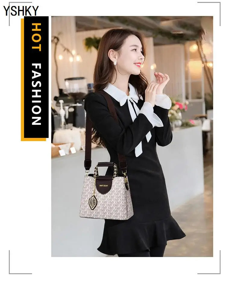 New Women bag handbags for women 2025 sac de luxe femme Shoulder bag Women's branded bags Handbag women's leather handbag