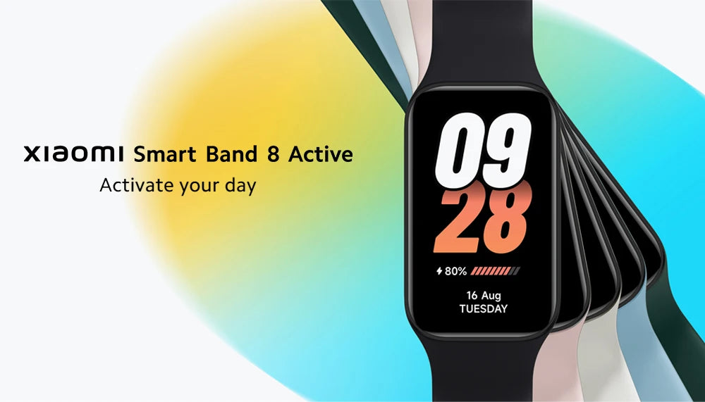 New Global Version Xiaomi Smart Band 8 Active1.47" LCD Display Bluetooth 5ATM Waterproof Heart Rate Monitor 50+ Sport Modes