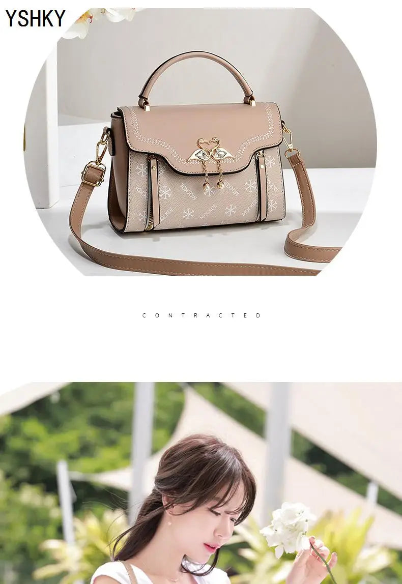 New Woman shoulder bag Large capacity Handbag for Women Crossbody bag pattern PU Portable bucket bag ladies messenger bags