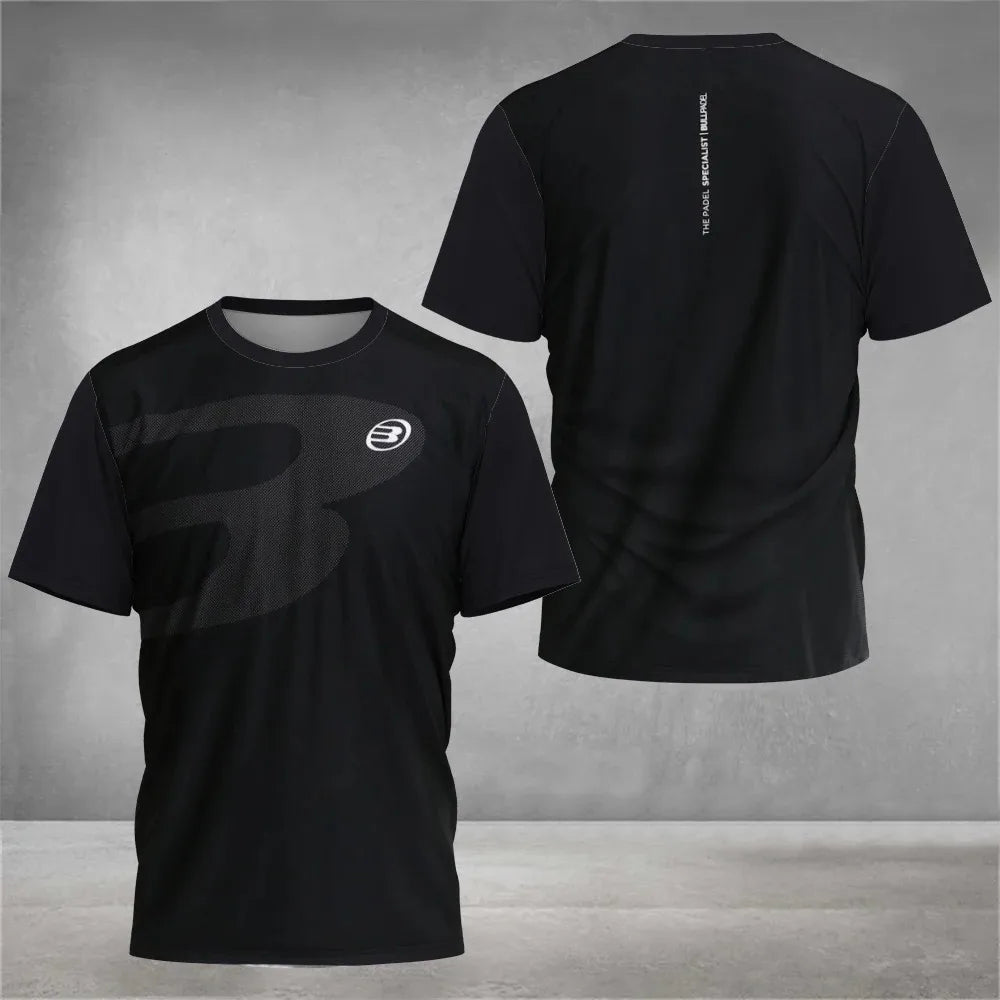 Cool Padel Breathable Short Sleeve Fitness Series Summer Quick Dry Short Sleeve Street Men's Top New Padel Sports T-Shirt