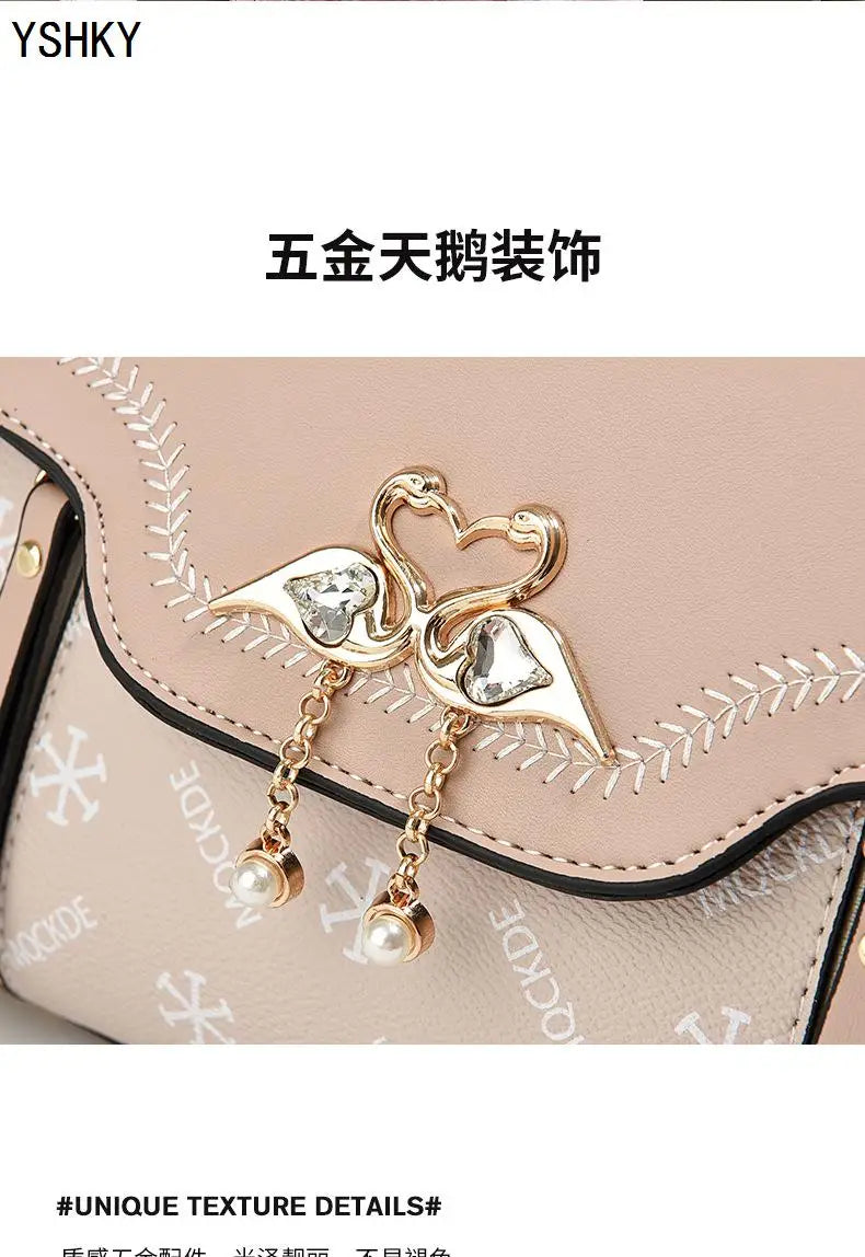 New Woman shoulder bag Large capacity Handbag for Women Crossbody bag pattern PU Portable bucket bag ladies messenger bags