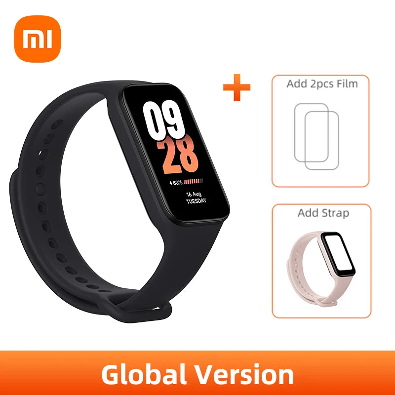 New Global Version Xiaomi Smart Band 8 Active1.47" LCD Display Bluetooth 5ATM Waterproof Heart Rate Monitor 50+ Sport Modes