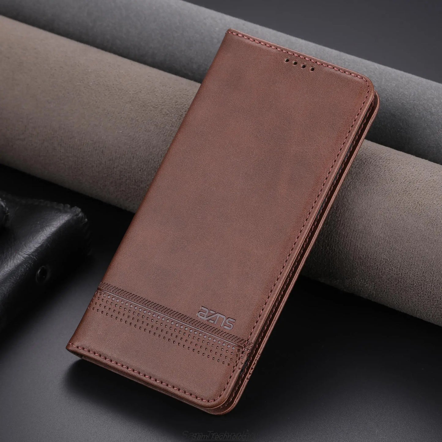 Deluxe Magnetic Adsorption Leather Fitted Case for Huawei P60 / Huawei P60 Pro Flip Cover Protective Case Capa Fundas Coque