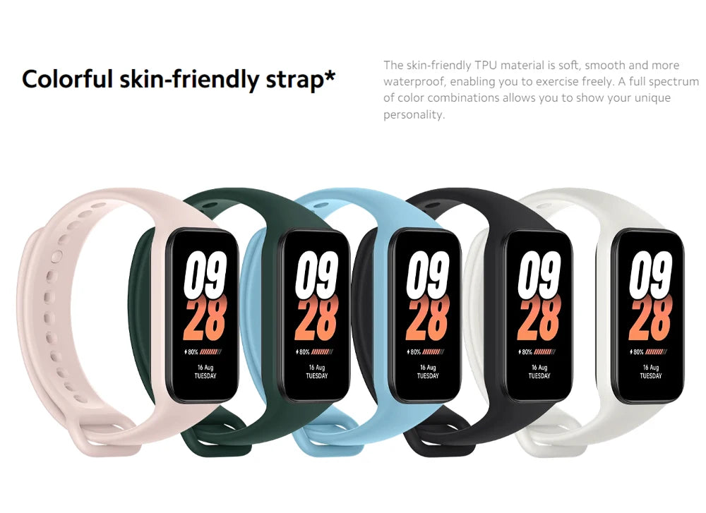 New Global Version Xiaomi Smart Band 8 Active1.47" LCD Display Bluetooth 5ATM Waterproof Heart Rate Monitor 50+ Sport Modes