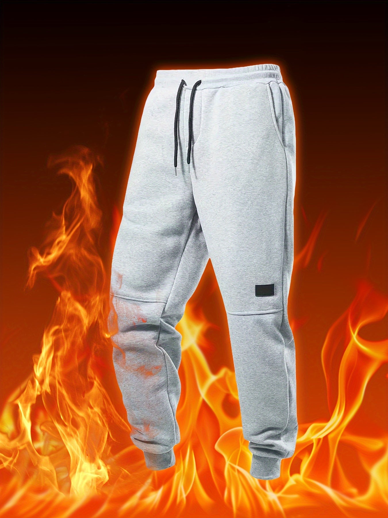 Men's 3pcs Fleece-Lined Athletic Pants Set - Lightweight, Drawstring Waist, Perfect for Fall/Winter Workouts & Casual Wear